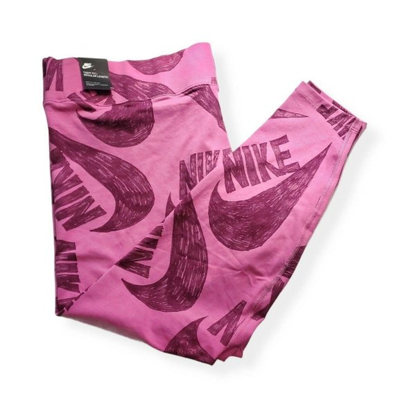 NIKE PLUS ICON TIGHT FIT LEGGINGS Sharpied Logo 3X - Picture 3 of 7